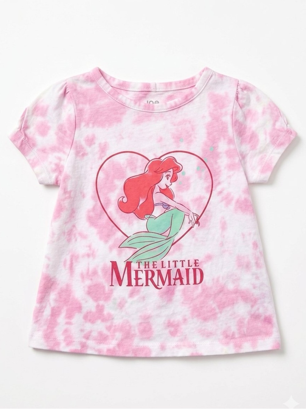 Joe Fresh Disney The Little Mermaid Ariel Pink Tie Dye Tee - 12-18M